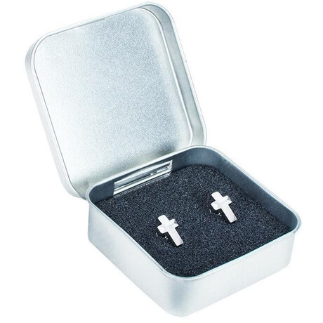 Kovová krabička na náušnice