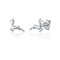 Náušnice stříbro jelen 925