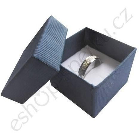 Krabička na prsten modrá