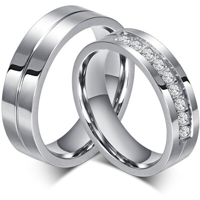 Snubní prsteny z oceli pro páry
