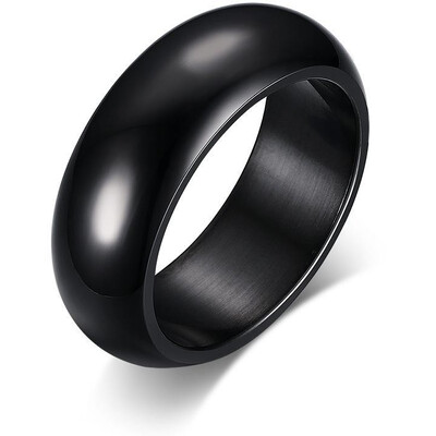 Zaoblený prsten z chirurgické oceli