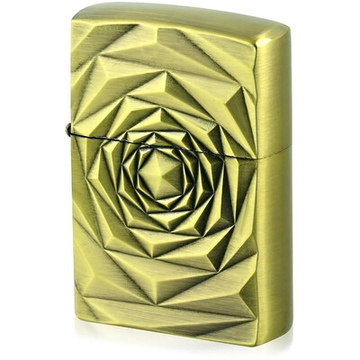 Benzínový zapalovač z oceli růže