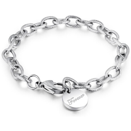 Náramek z chirurgické oceli "navždy"