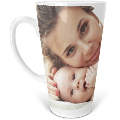 Velký latte hrnek s vlastní fotografií