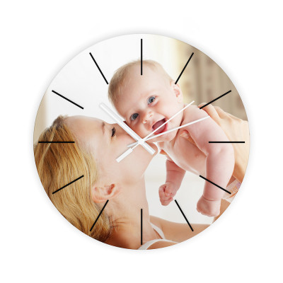 Skleněné hodiny s vlastní fotografií