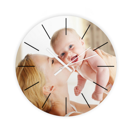 Skleněné hodiny s vlastní fotografií