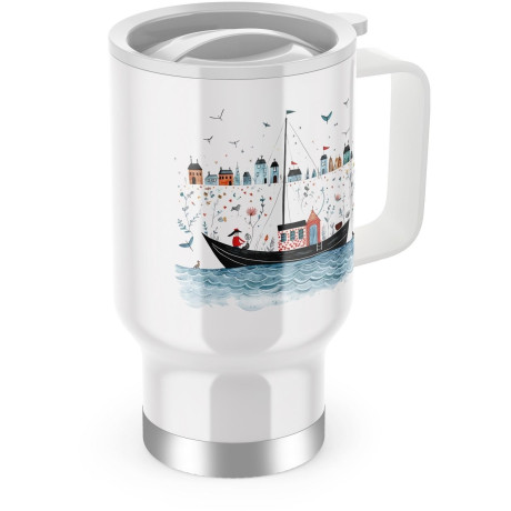 Termohrnek s uchem "Plachetnice"