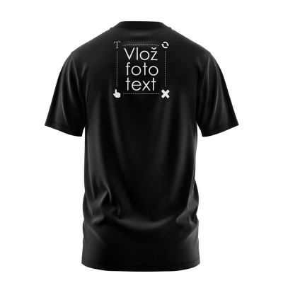 Pánské tričko s vlastní fotografií / textem