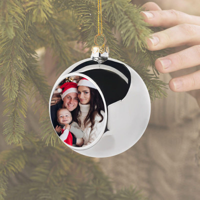 Vánoční ozdoba s vlastní fotkou - koule