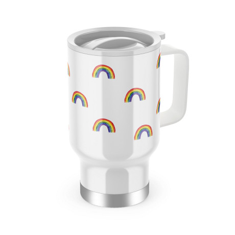 Termohrnek s uchem "Duhový"