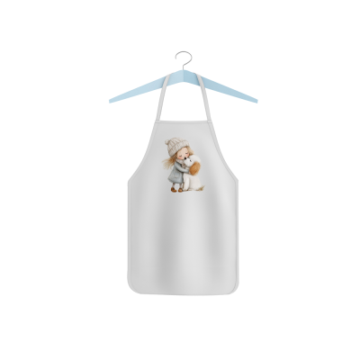 Dětská zástěra "Holčička a pejsek"