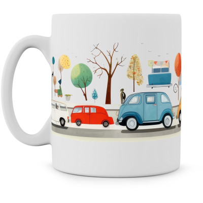 Hrnek "Auto naivní umění"