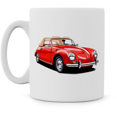 Hrnek "Červený kabriolet"