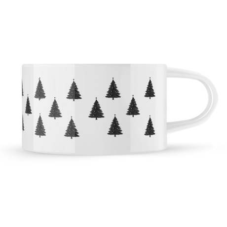 Hrnek makronka vzor "Stromky"