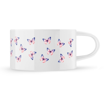 Hrnek makronka vzor "Motýl"