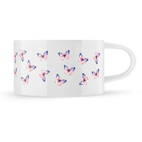 Hrnek makronka vzor "Motýl"