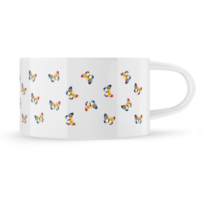 Hrnek makronka vzor "Motýl"