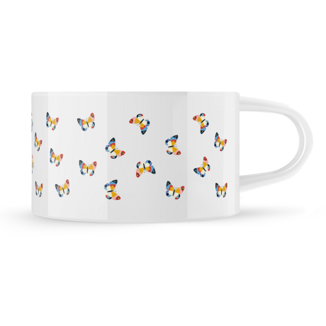 Hrnek makronka vzor "Motýl"