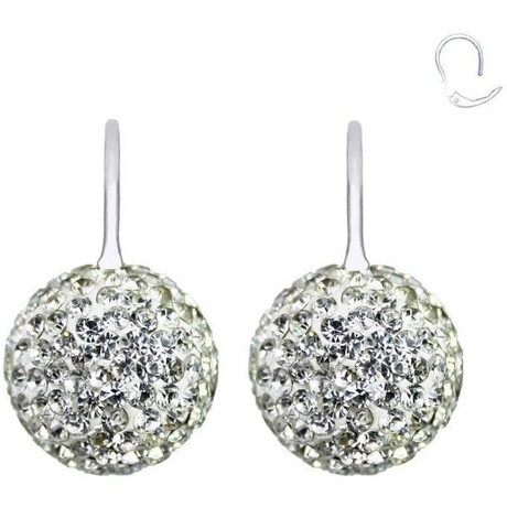 Náušnice bižuterie s kamínky koule
